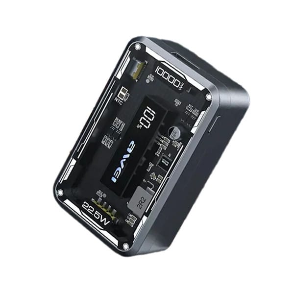 AWEI P111K 10000mAh – Transparent 22.5W Mini Fast Charging Power Bank