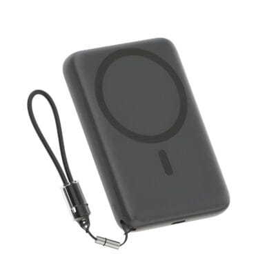 QCY PBW10A 10000mAh 22.5W – Magnetic Wireless Power Bank ( Gray )