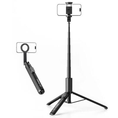 ULANZI SK27 Portable Selfie Stick Plus with Phone Holder (1.54m) – Tripod ( Black )