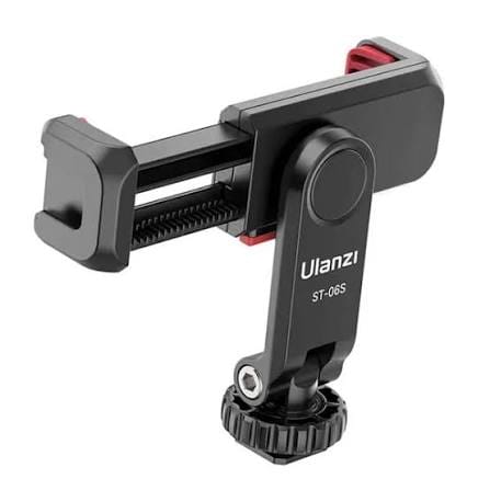 ULANZI ST-06S Multi-Function Cold Shoe Smartphone Holder – Tripod Mount ( Black )