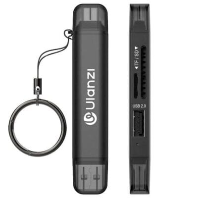 ULANZI CR1 3-in-1 USB Card Reader – Card Reader ( Black )