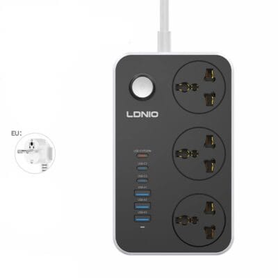 Buy the LDNIO SC3604C Power Socket in Bangladesh from Digital Flagship Store Tekli. Enjoy 3 universal sockets, 6 USB ports, and Type-C fast charging!