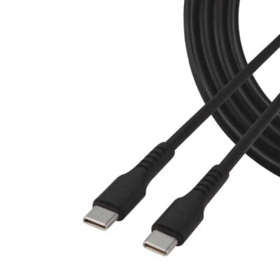 TECNO TCD-CC02 65W Nylon Type-C to Type-C Cable (Black / White)