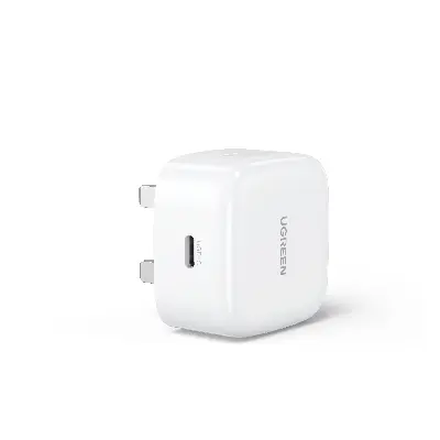 Buy the UGREEN CD127 30W PD Fast Charger (UK Plug) in Bangladesh. Enjoy blazing-fast 30W Type-C charging, advanced safety protection, and a sleek white design!