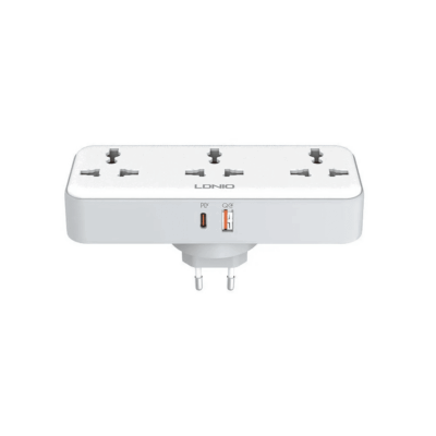 Buy the LDNIO SC3317 5 In 1 30W Fast Charging Power Socket in Bangladesh from Tekli. Enjoy 30W PD, a 180-degree rotatable plug, and 2500W power!