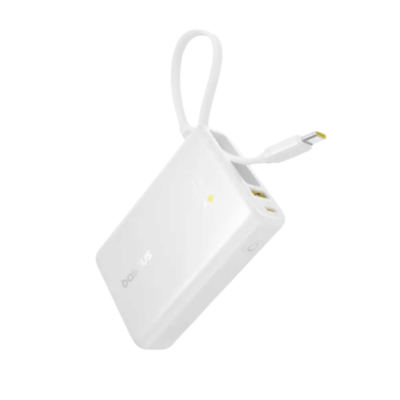 Baseus PicoGo Pro 20000mAh 22.5W Fast Charging Power Bank - Inbuilt USB-C & Lightning Cable (Grey)