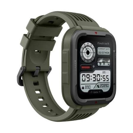 Fastrack Active 1.69" HD Display Bluetooth Calling Smart Watch (Black,Green) - Image 2