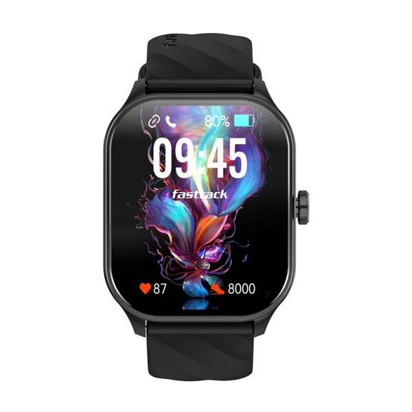 Fastrack Reflex Power 1.96 Super AMOLED Bluetooth Calling Smart Watch (Black)