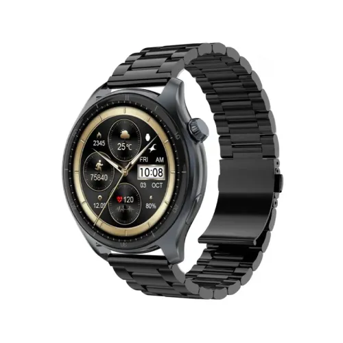 Fastrack Smart Elite 1.43 AMOLED Bluetooth Calling Smart Watch (Black,Silver)