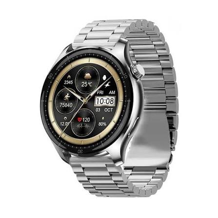 Fastrack Smart Elite 1.43 AMOLED Bluetooth Calling Smart Watch (Black,Silver)