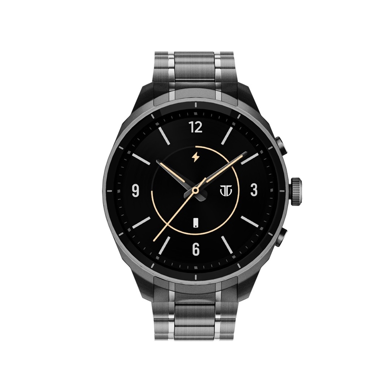 Titan Heritage 1.43 AMOLED Bluetooth Calling Smart Watch (Black,Silver)