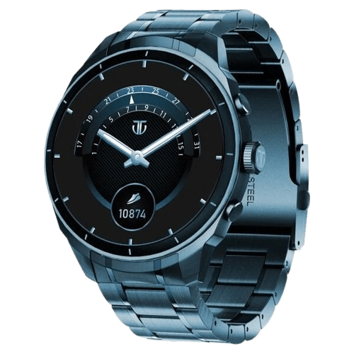 Titan Heritage 1.43" AMOLED Bluetooth Calling Smart Watch (Black,Silver) - Image 2